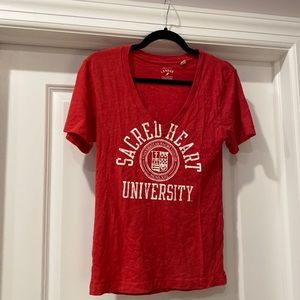 Red sacred heart university tee
